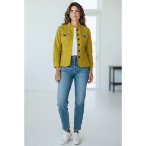 Prosper & Devine Embellished with Rhinestone Cotton Blend Jacket size S